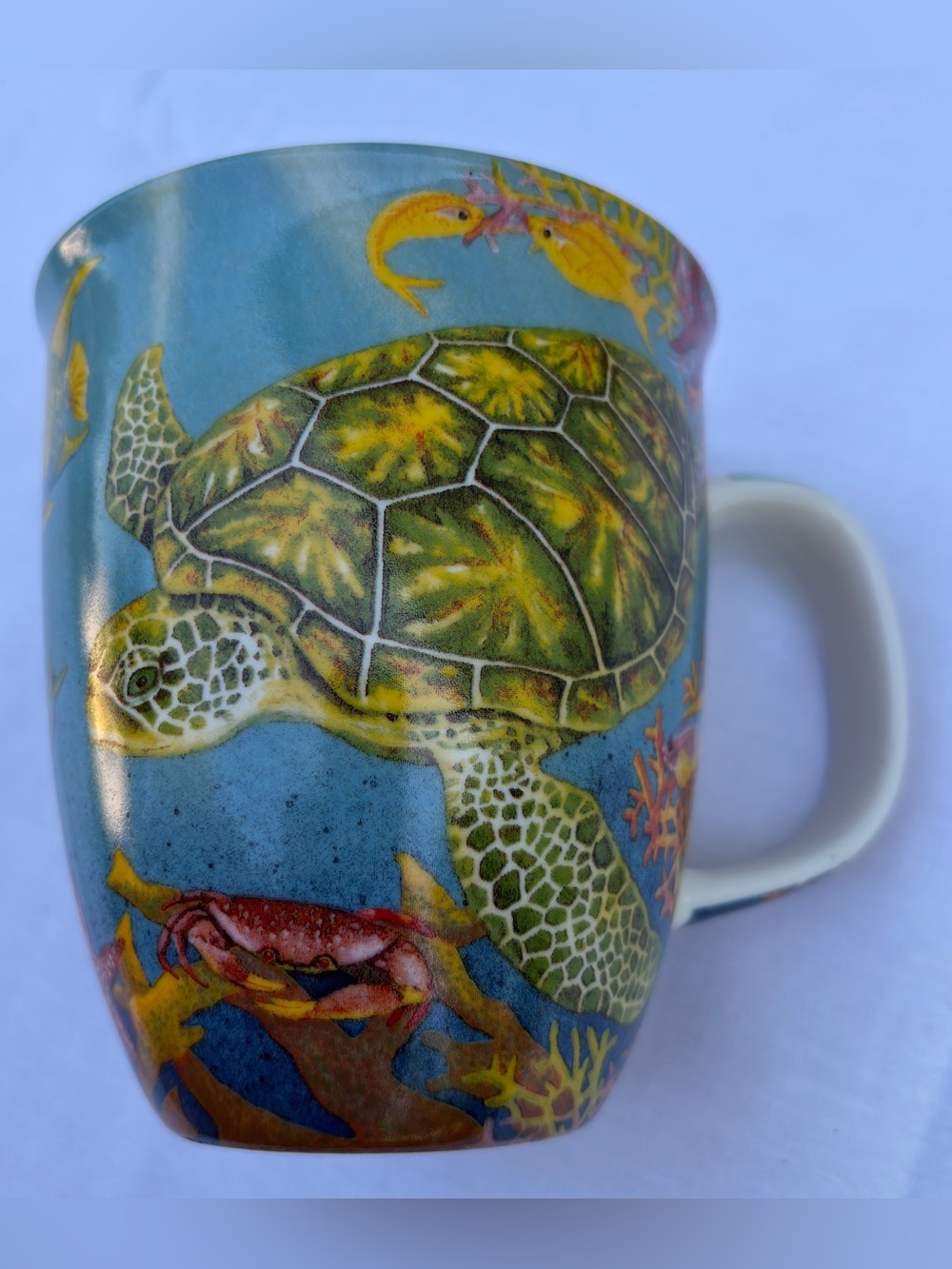 Cape Shore Mug Cup Barbara Bayer Full edge-to-edge "Sea Turtle Reef"
